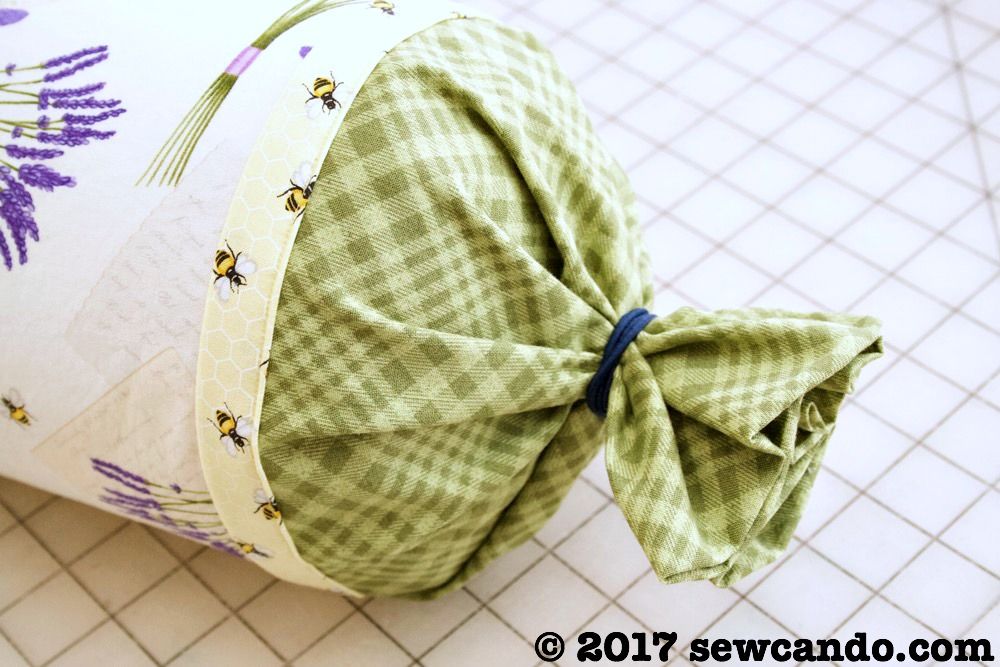 Sew Can Do Mother's Day Lavender Garden Neck Roll Pillow Tutorial